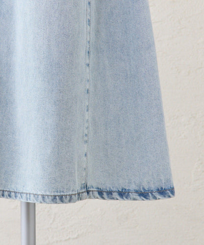 天絲混紡牛仔半身裙