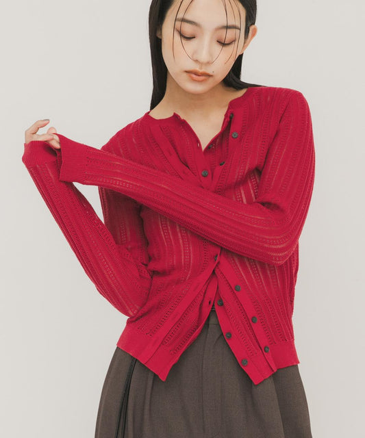 雙前襟設計 針織上衣