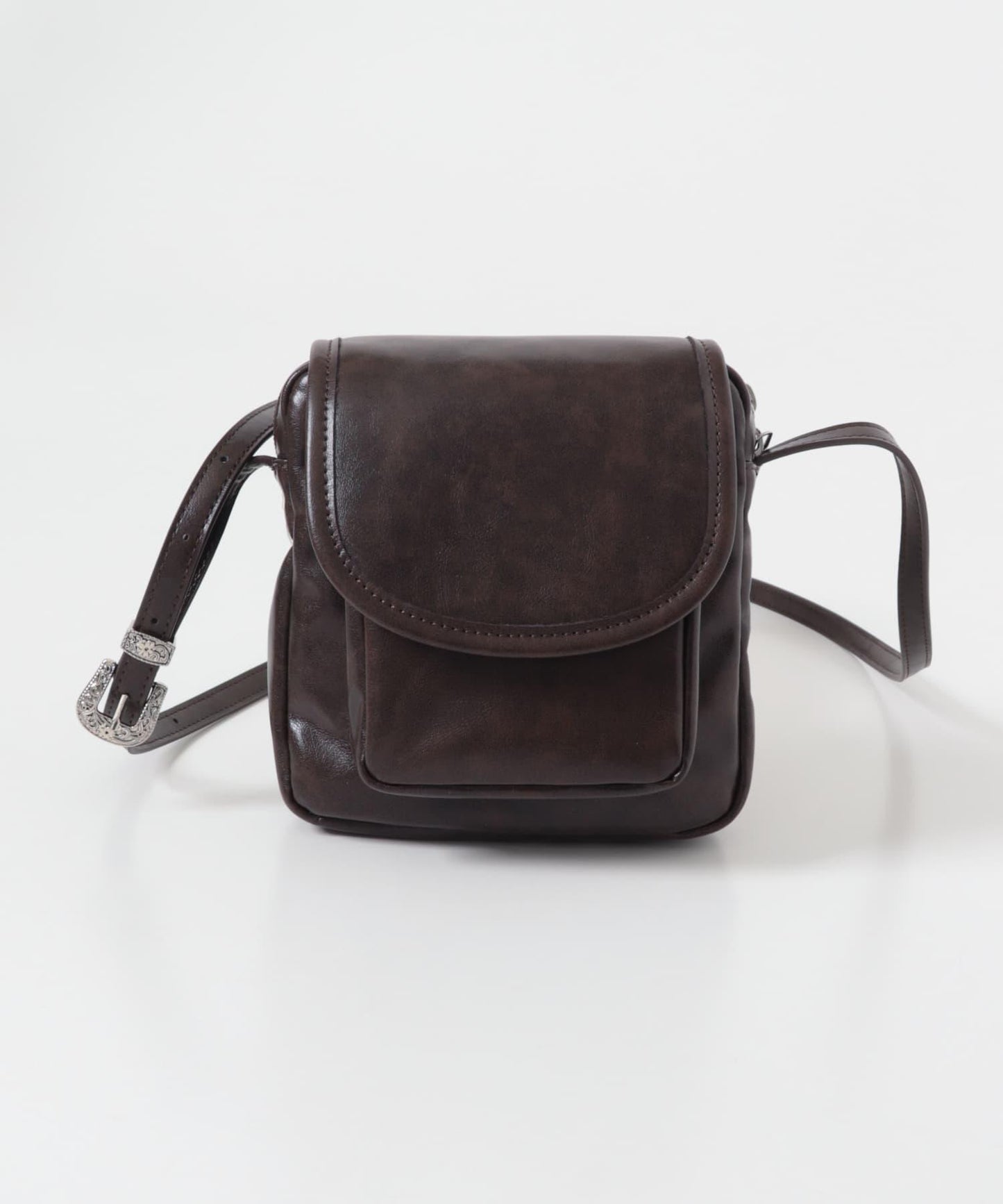 方形翻蓋迷你單肩包