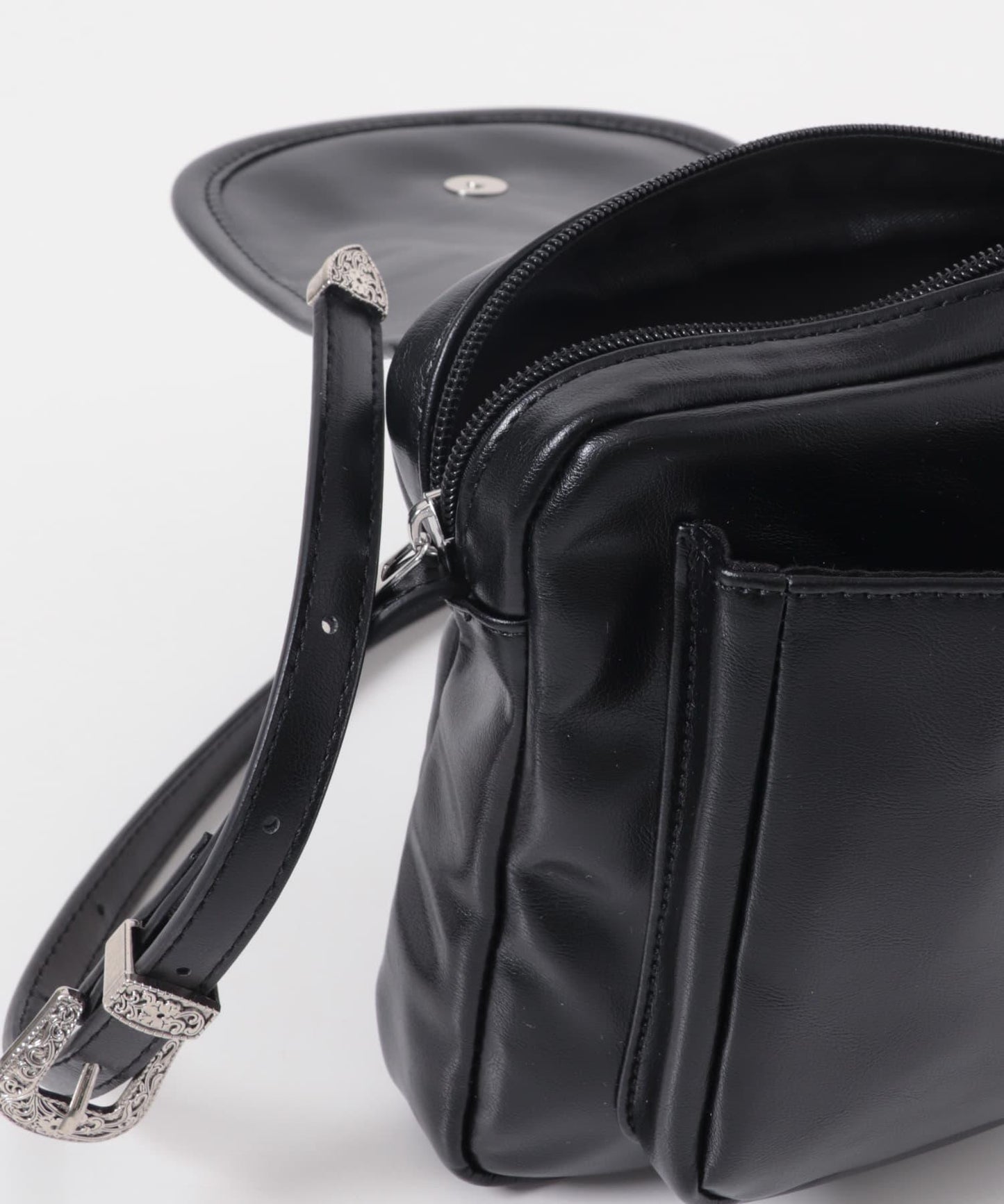 方形翻蓋迷你單肩包