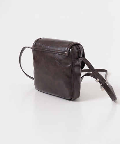 方形翻蓋迷你單肩包