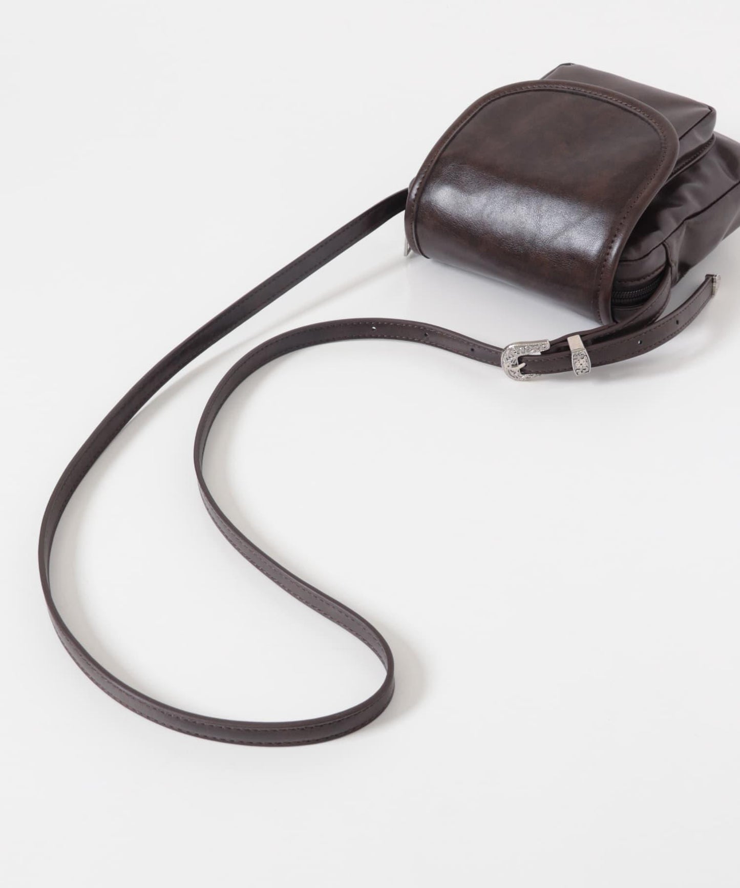 方形翻蓋迷你單肩包