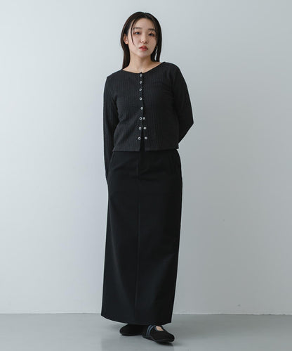 抽褶設計剪裁 針織開衫