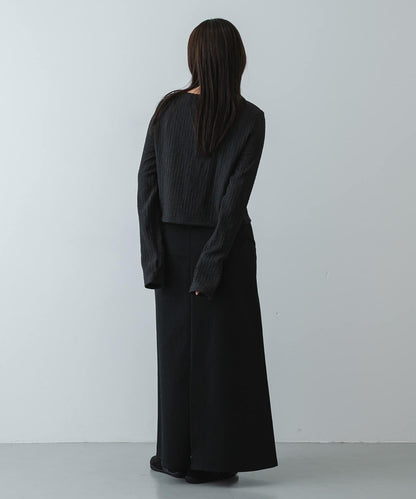 抽褶設計剪裁 針織開衫