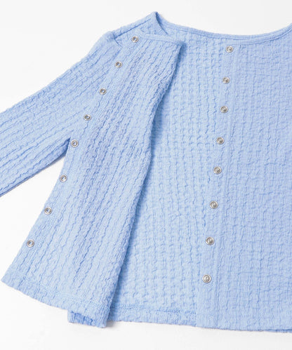 抽褶設計剪裁 針織開衫