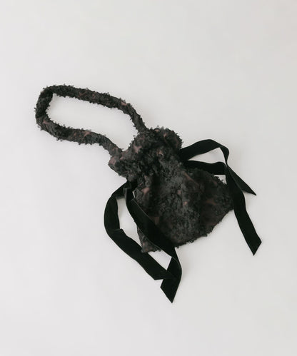 蕾絲束口設計單肩包