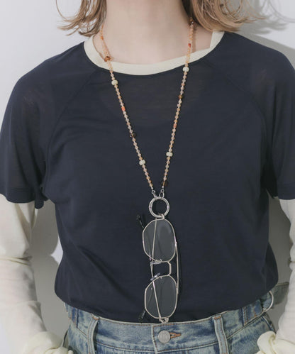 多色珠飾眼鏡掛鏈