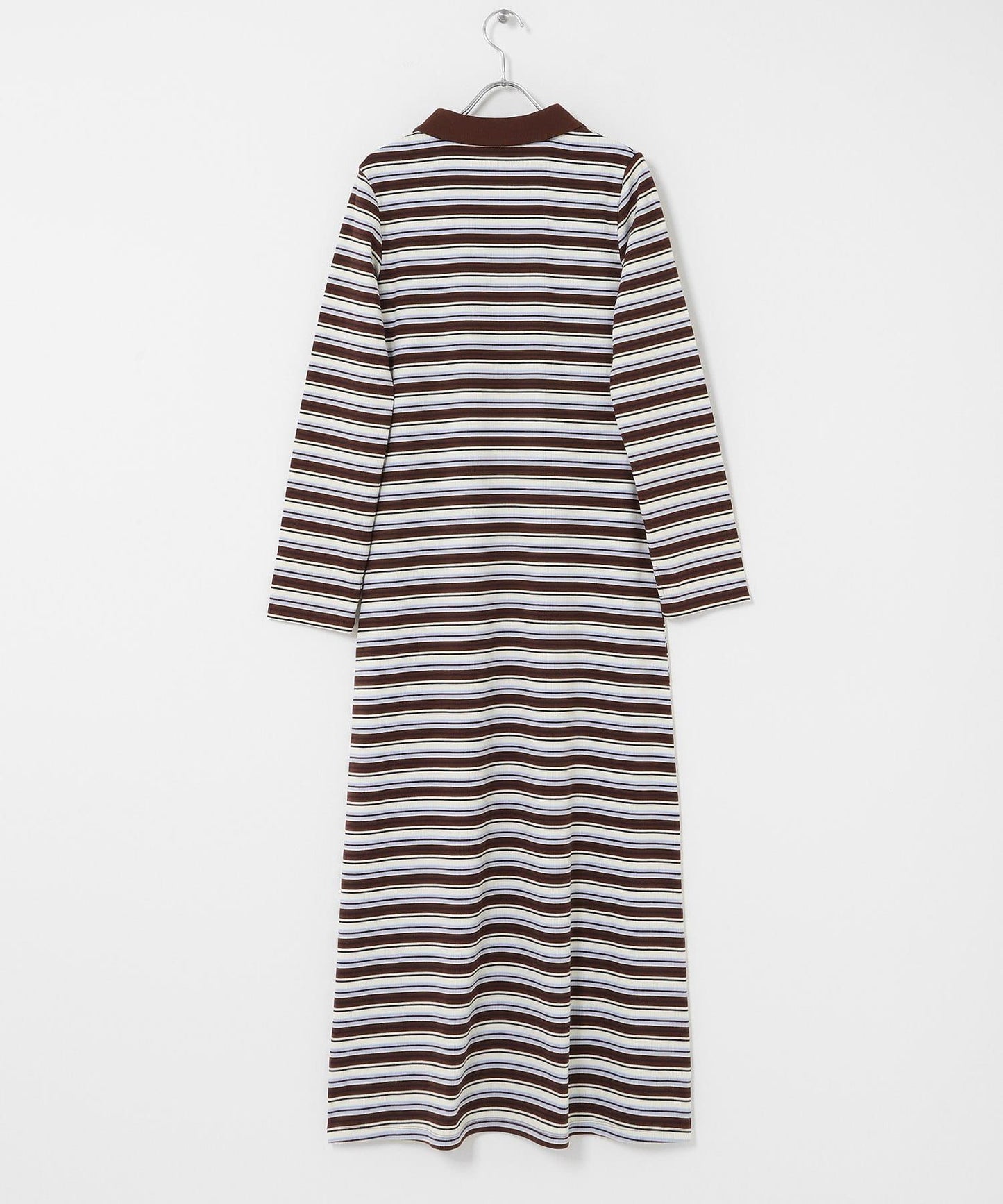 有領按扣設計 連衣裙