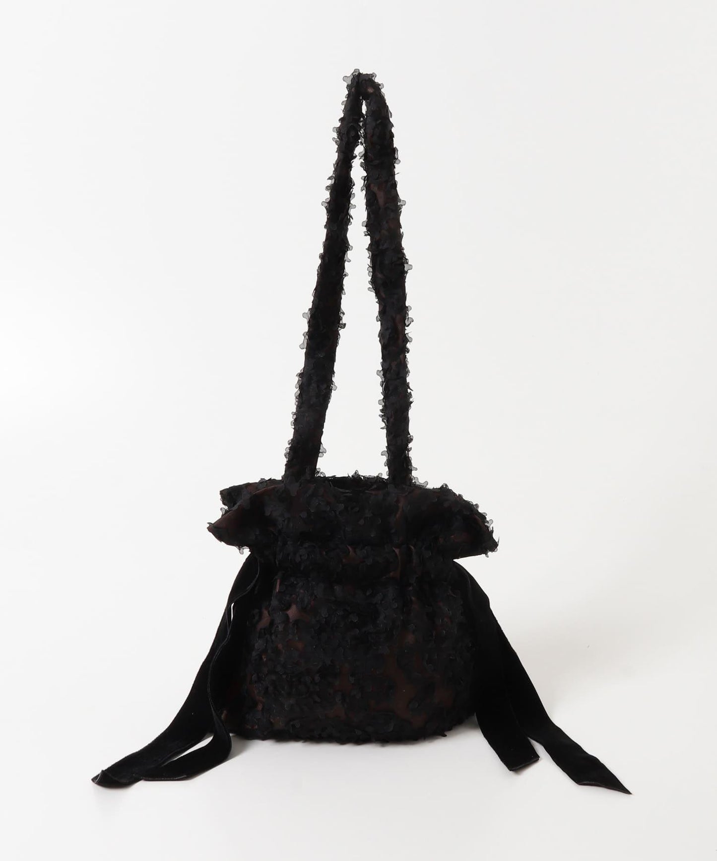 蕾絲束口設計單肩包