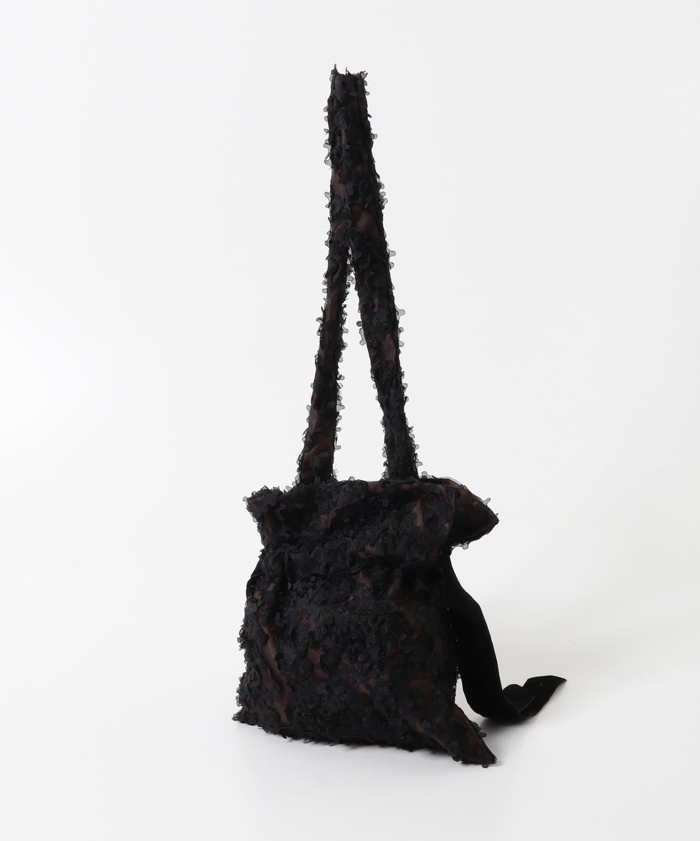 蕾絲束口設計單肩包