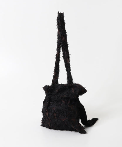 蕾絲束口設計單肩包