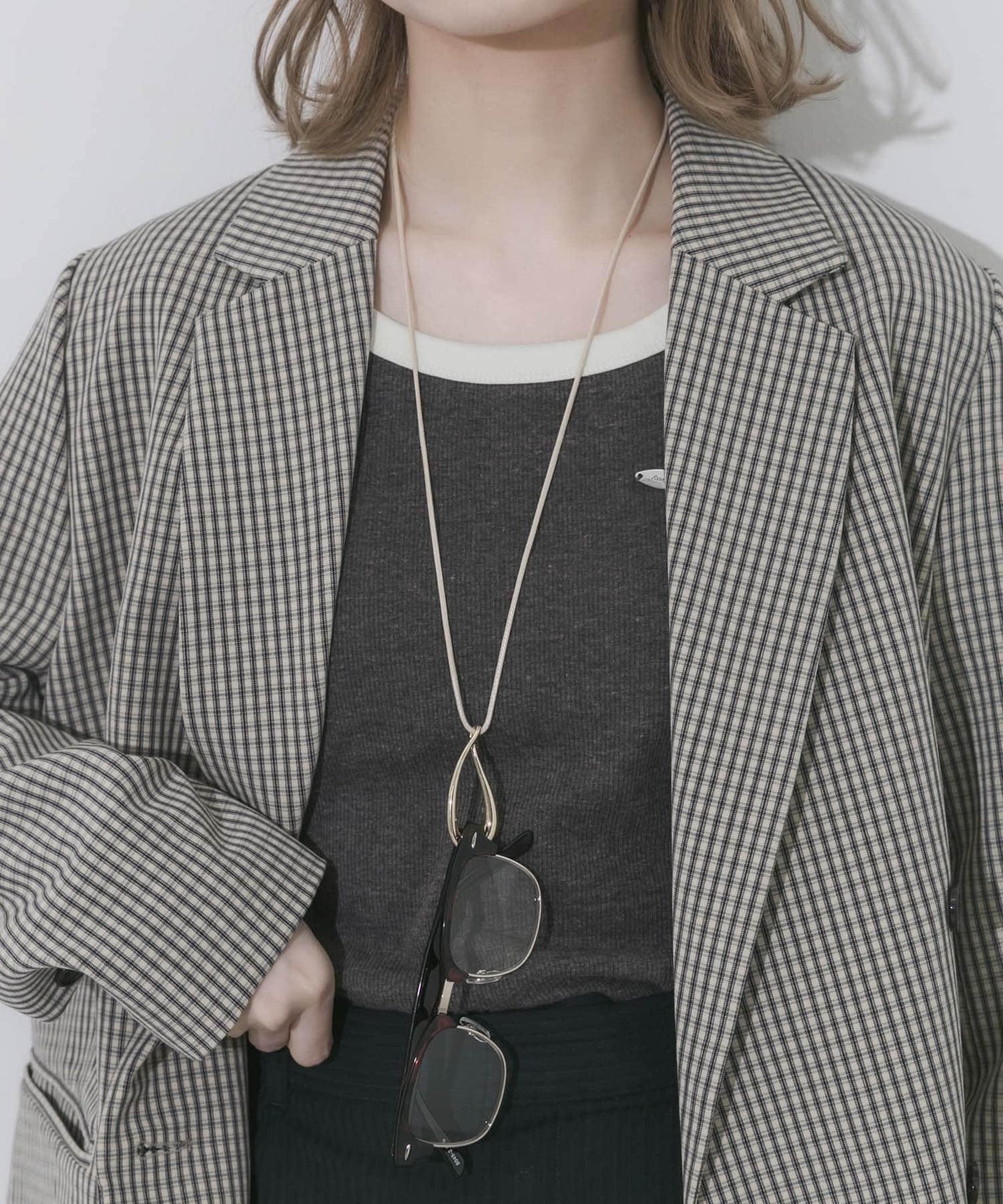 質感金屬眼鏡掛件