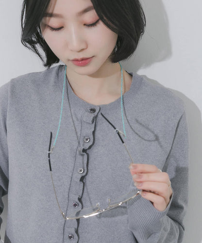 透明珠串眼鏡鏈