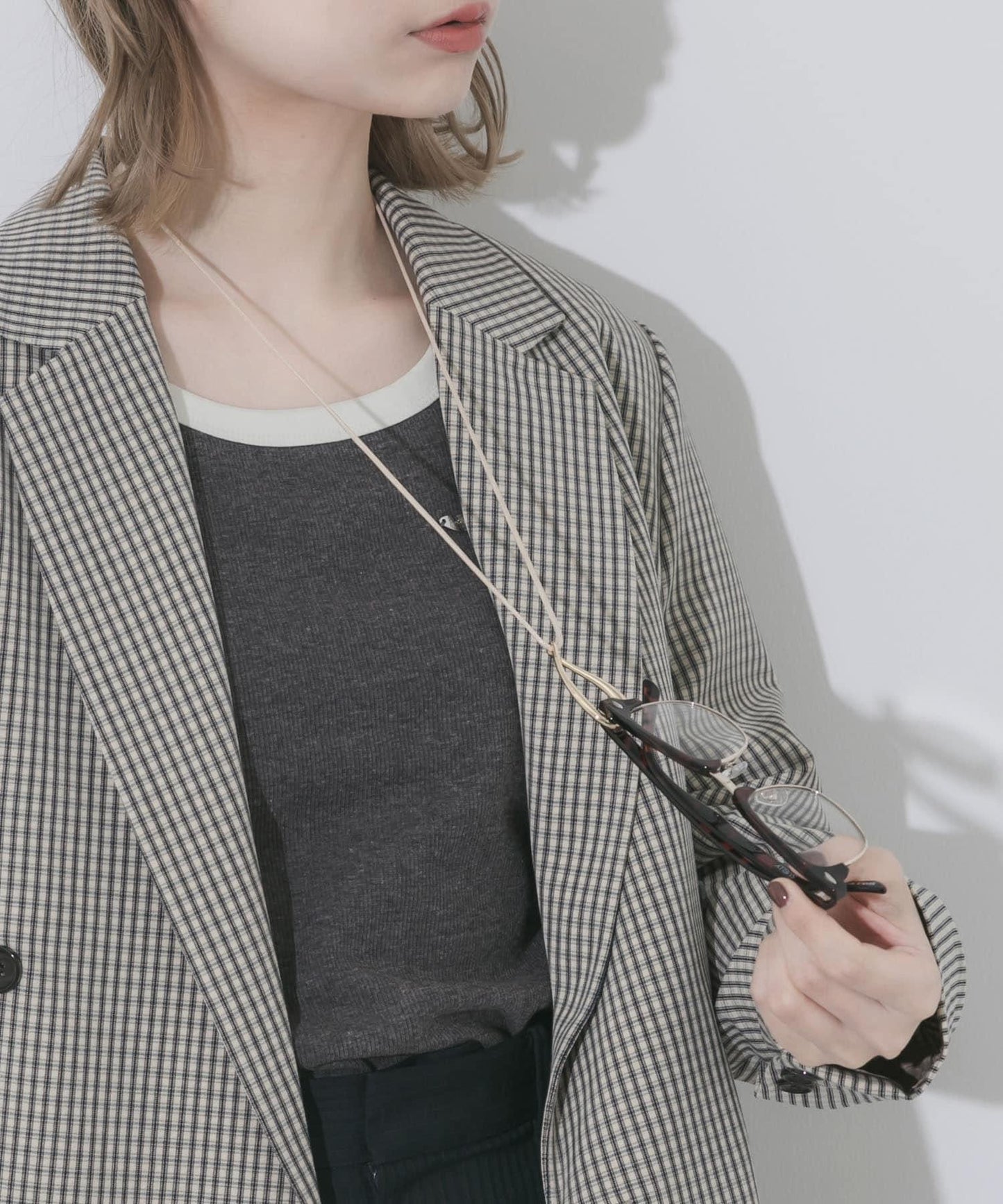 質感金屬眼鏡掛件