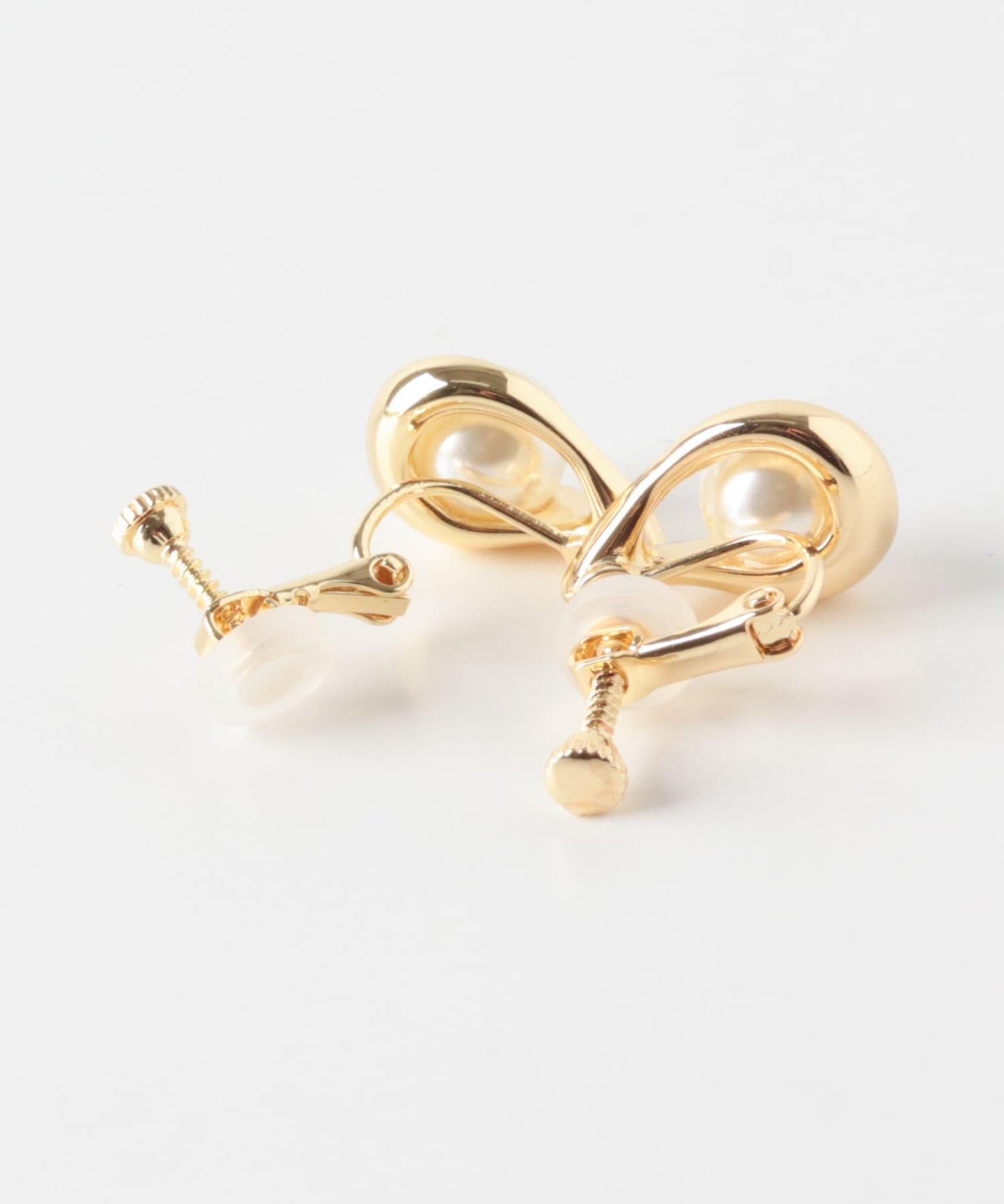 質感水滴珍珠耳夾