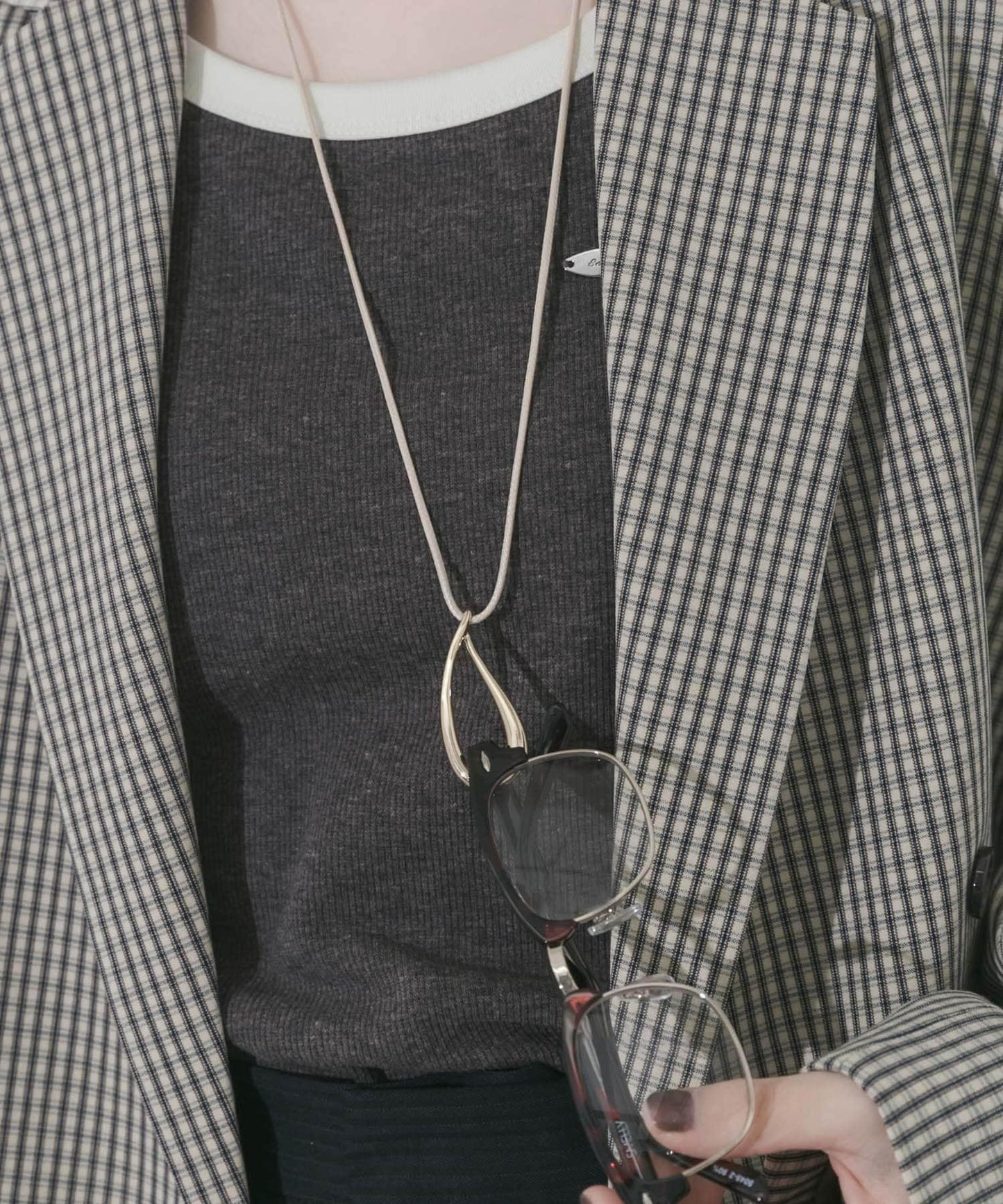 質感金屬眼鏡掛件