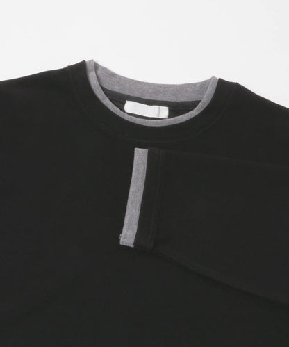 假兩件設計 長袖T恤