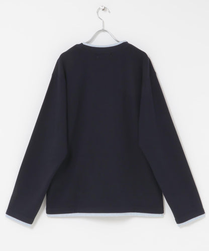 假兩件設計 長袖T恤