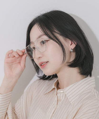 雙梁設計 平光眼鏡