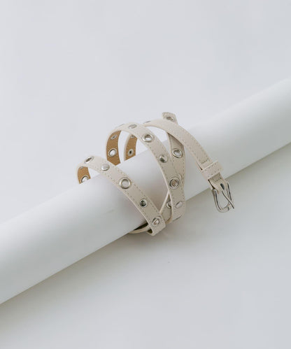 細版金屬孔設計腰帶