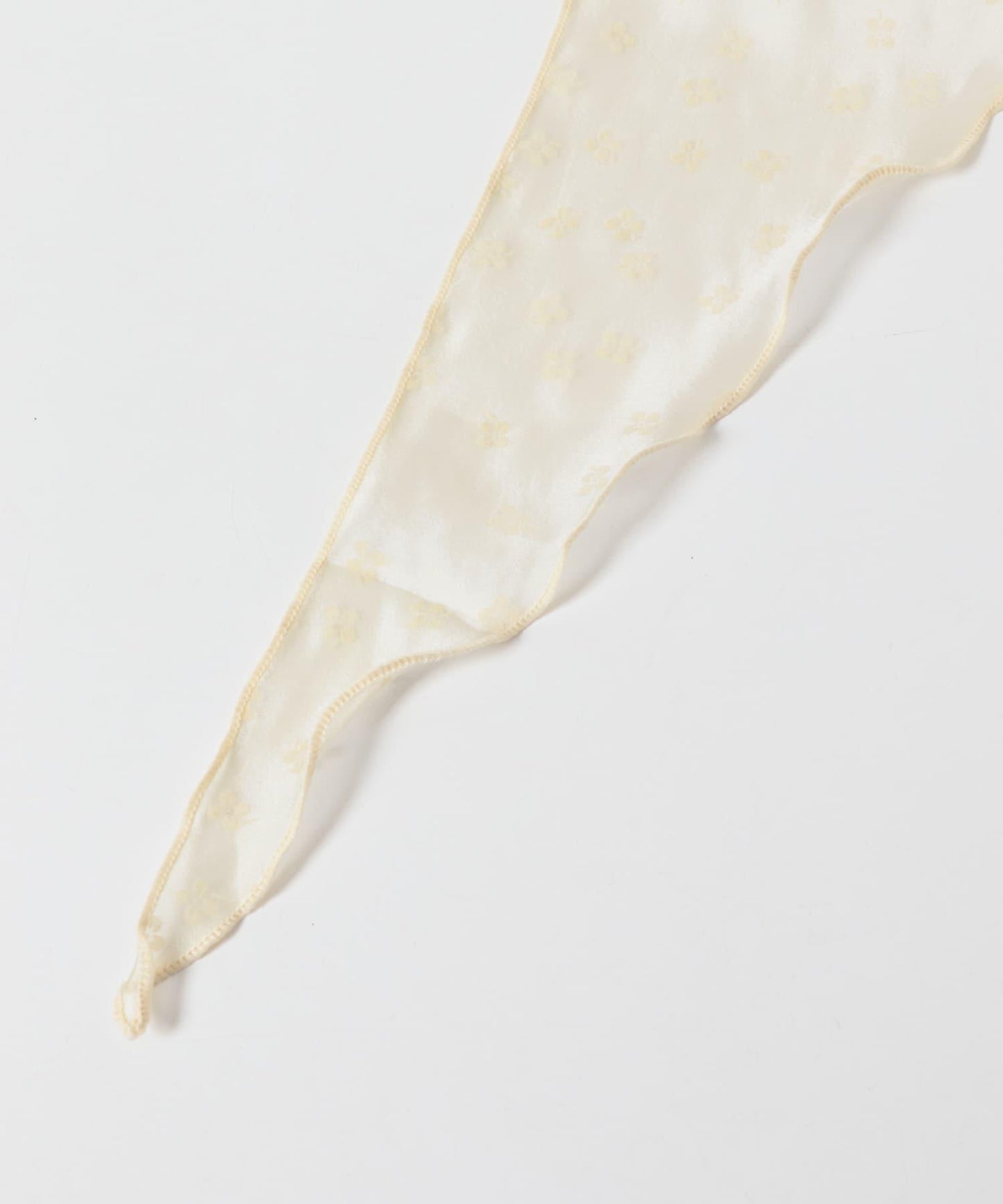 花卉圖案三角絲巾