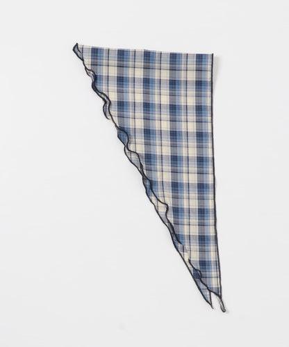 格紋三角設計絲巾