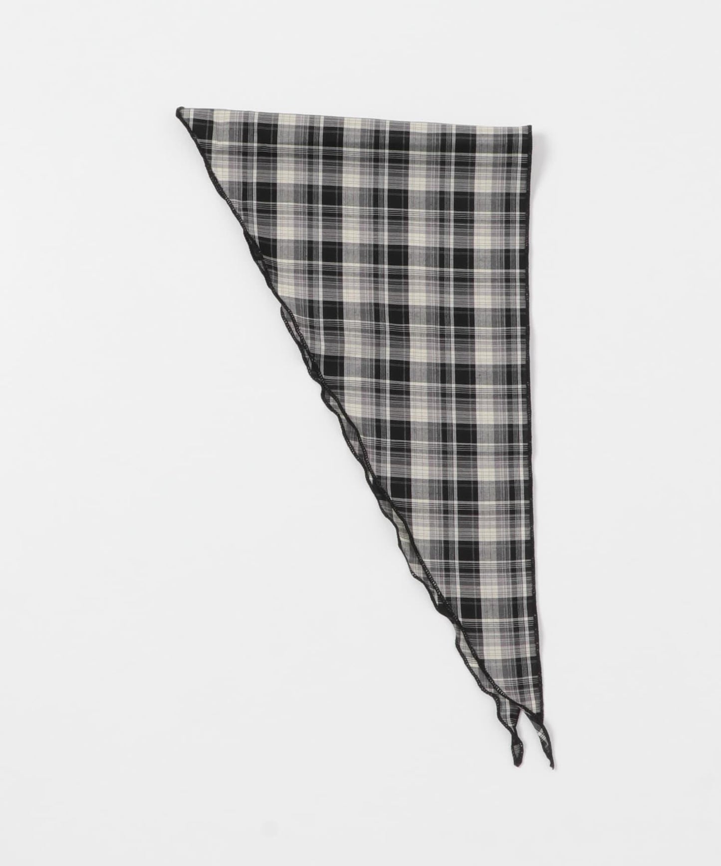 格紋三角設計絲巾