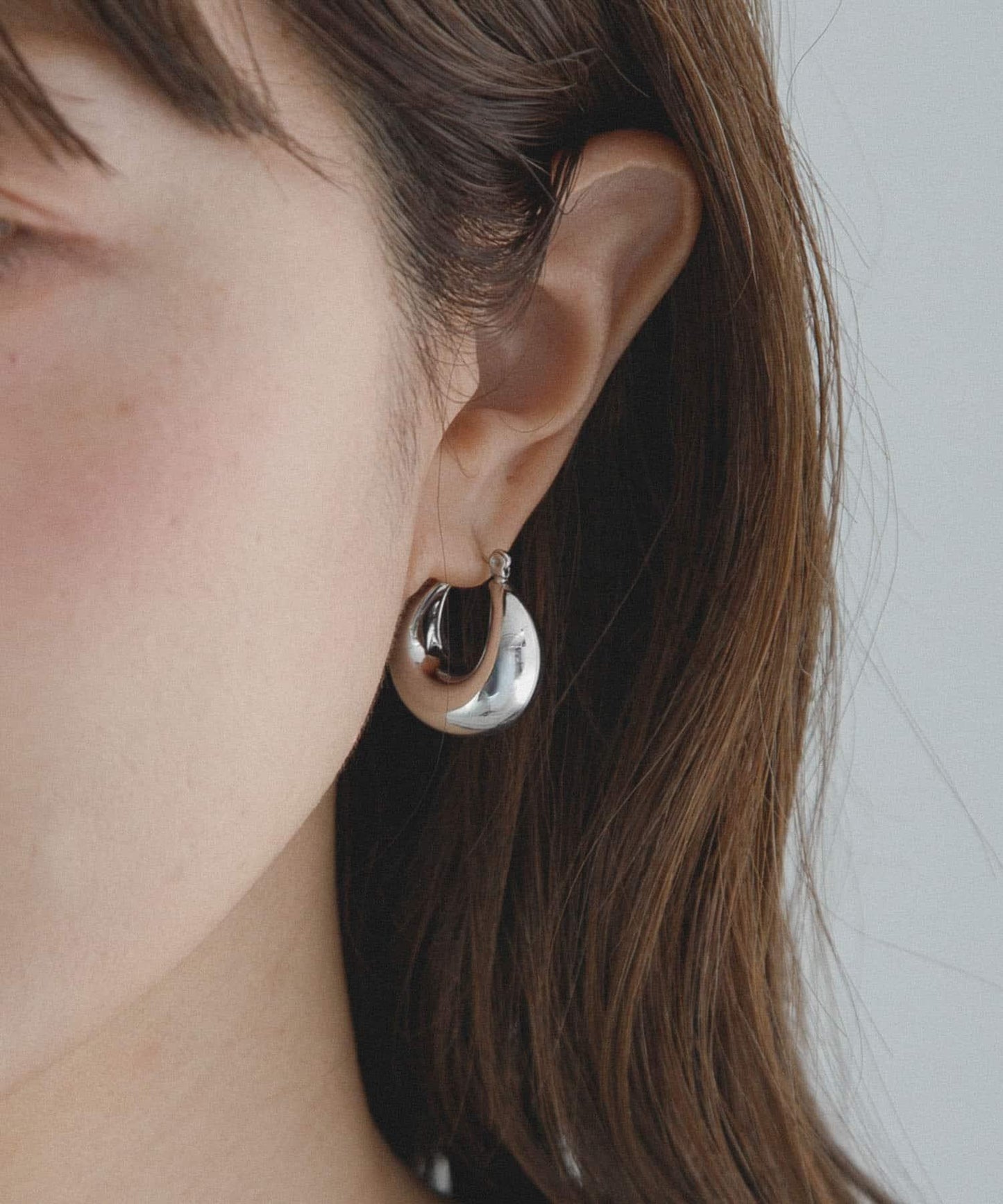 不鏽鋼厚款圓環耳飾