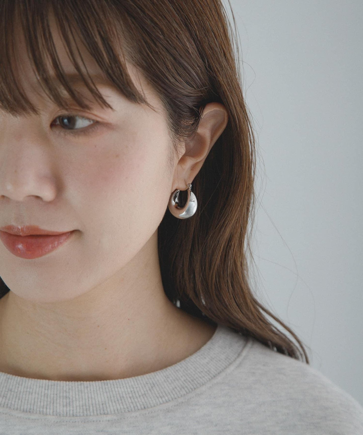 不鏽鋼厚款圓環耳飾