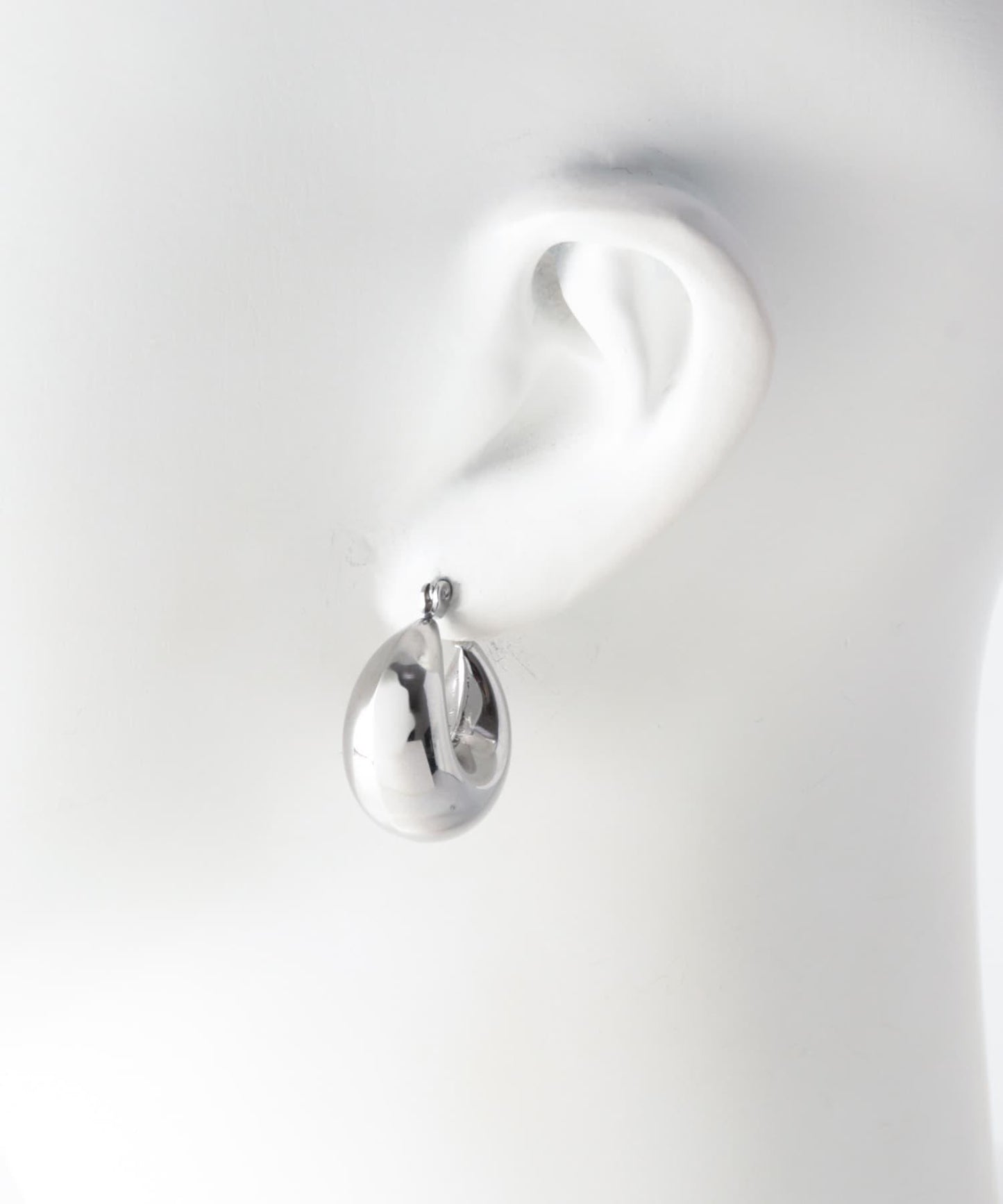 不鏽鋼厚款圓環耳飾