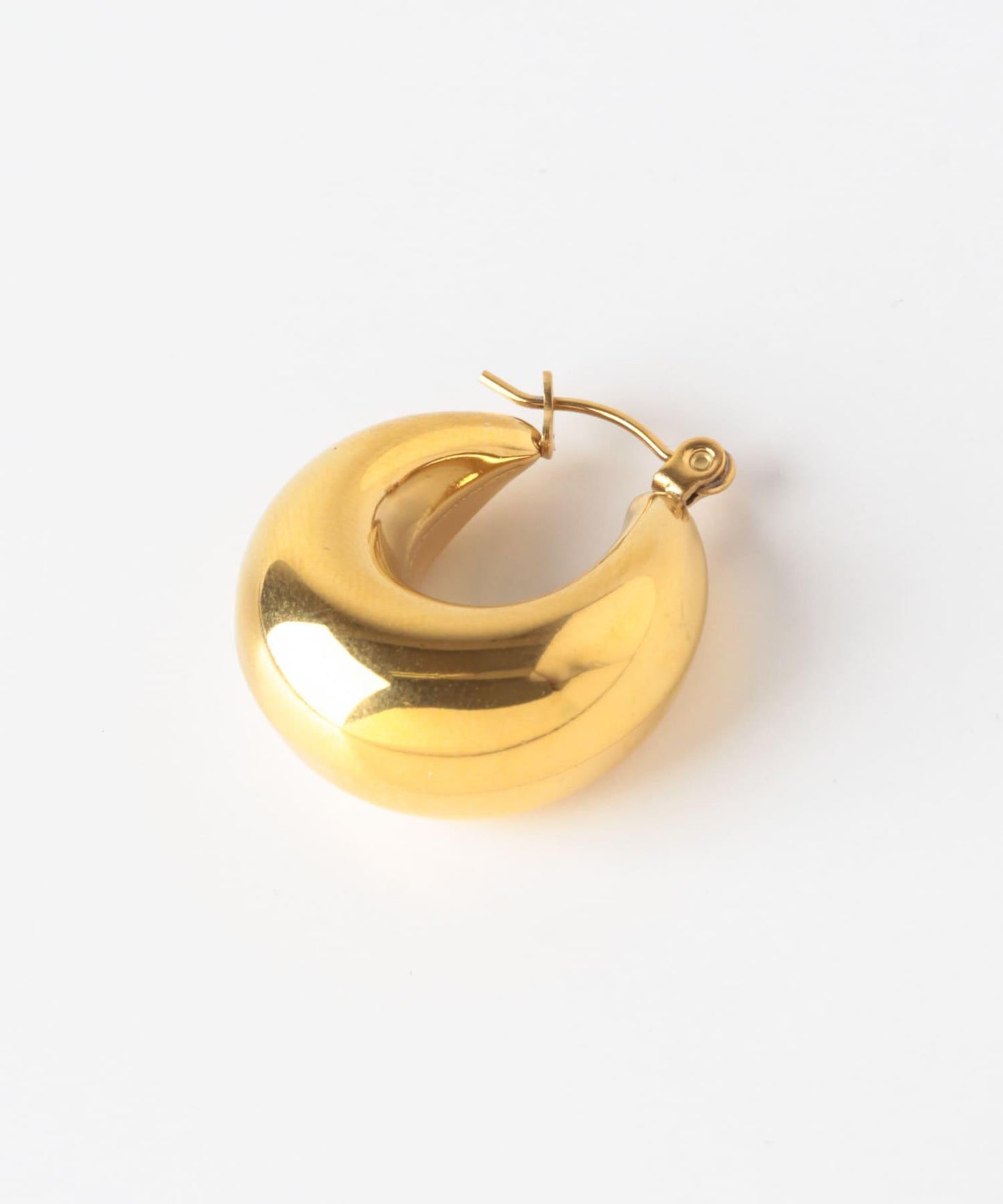 不鏽鋼厚款圓環耳飾