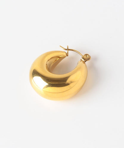 不鏽鋼厚款圓環耳飾