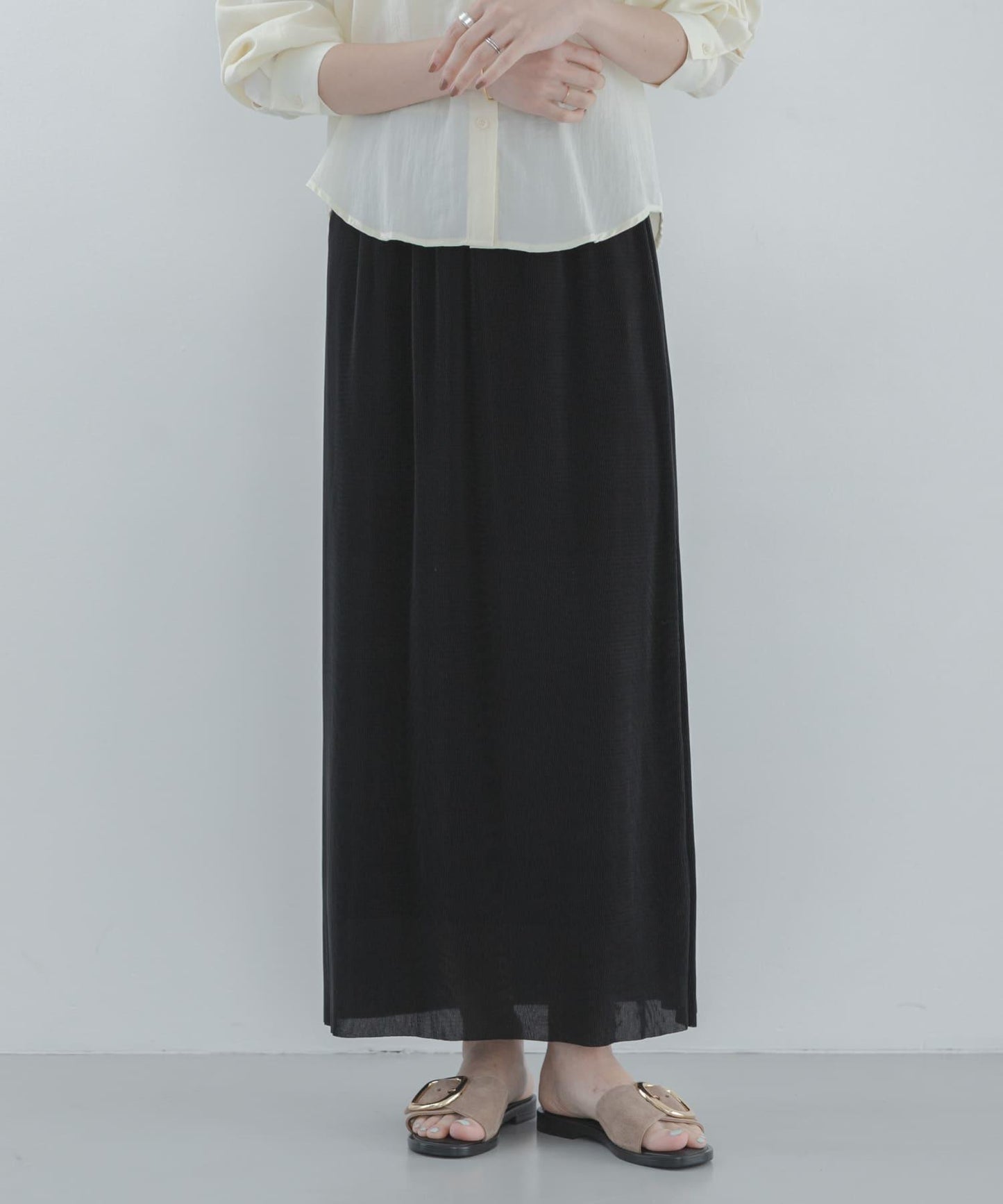 微褶設計 半身裙（網絡）