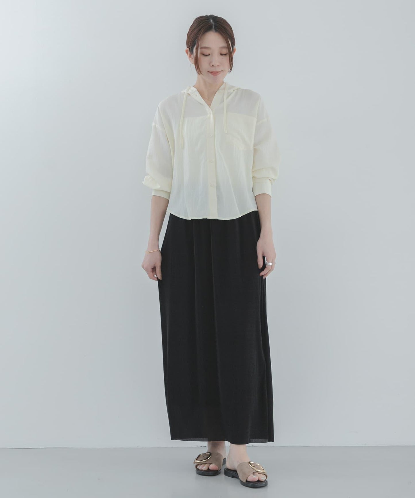 微褶設計 半身裙（網絡）