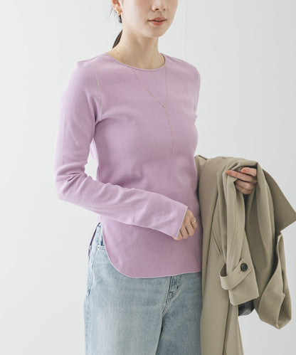 彈力羅紋打底上衣