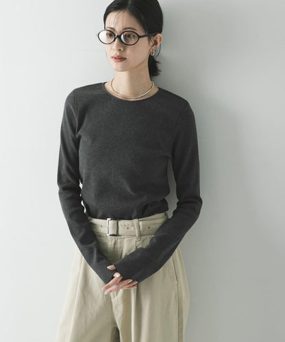 彈力羅紋打底上衣