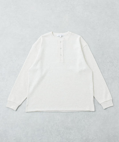 UR TECH 密織華夫 亨利領 長袖T恤