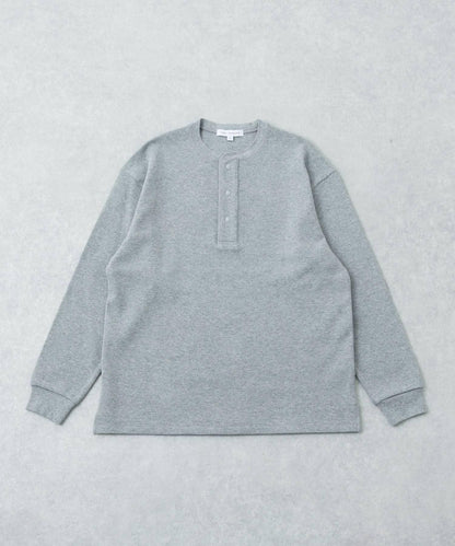 UR TECH 密織華夫 亨利領 長袖T恤