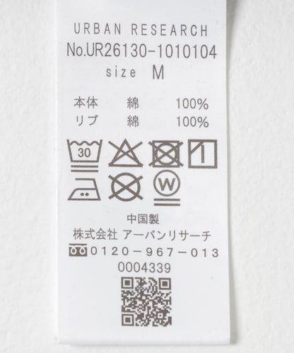 UR TECH 密織華夫 亨利領 長袖T恤