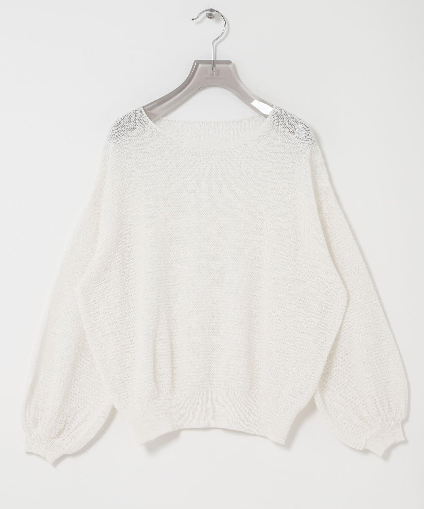 紙紗船領針織上衣