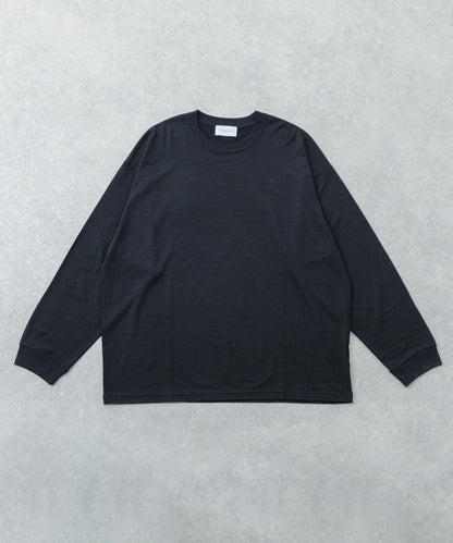 new basic WASHABLE MERINO WOOL LONG-SLEEVE 長袖上衣