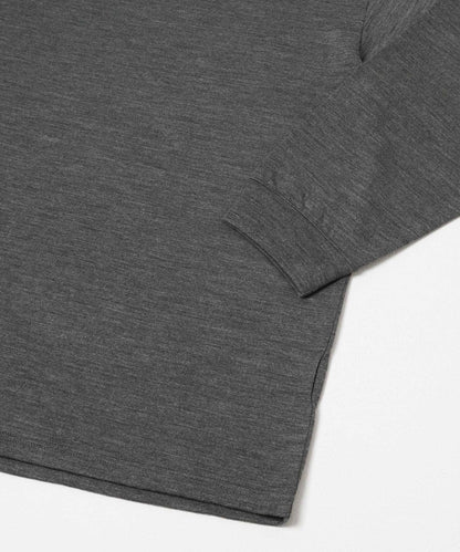 new basic WASHABLE MERINO WOOL LONG-SLEEVE 長袖上衣