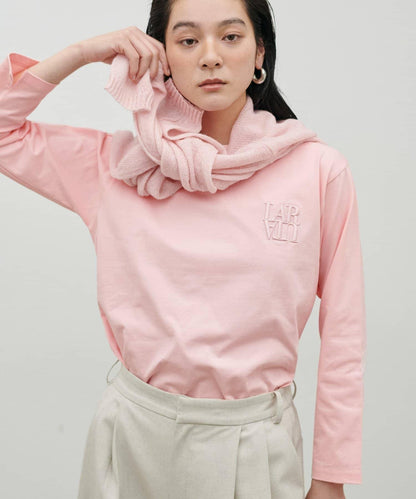 立體厚繡小Logo設計 NEW 長袖T恤