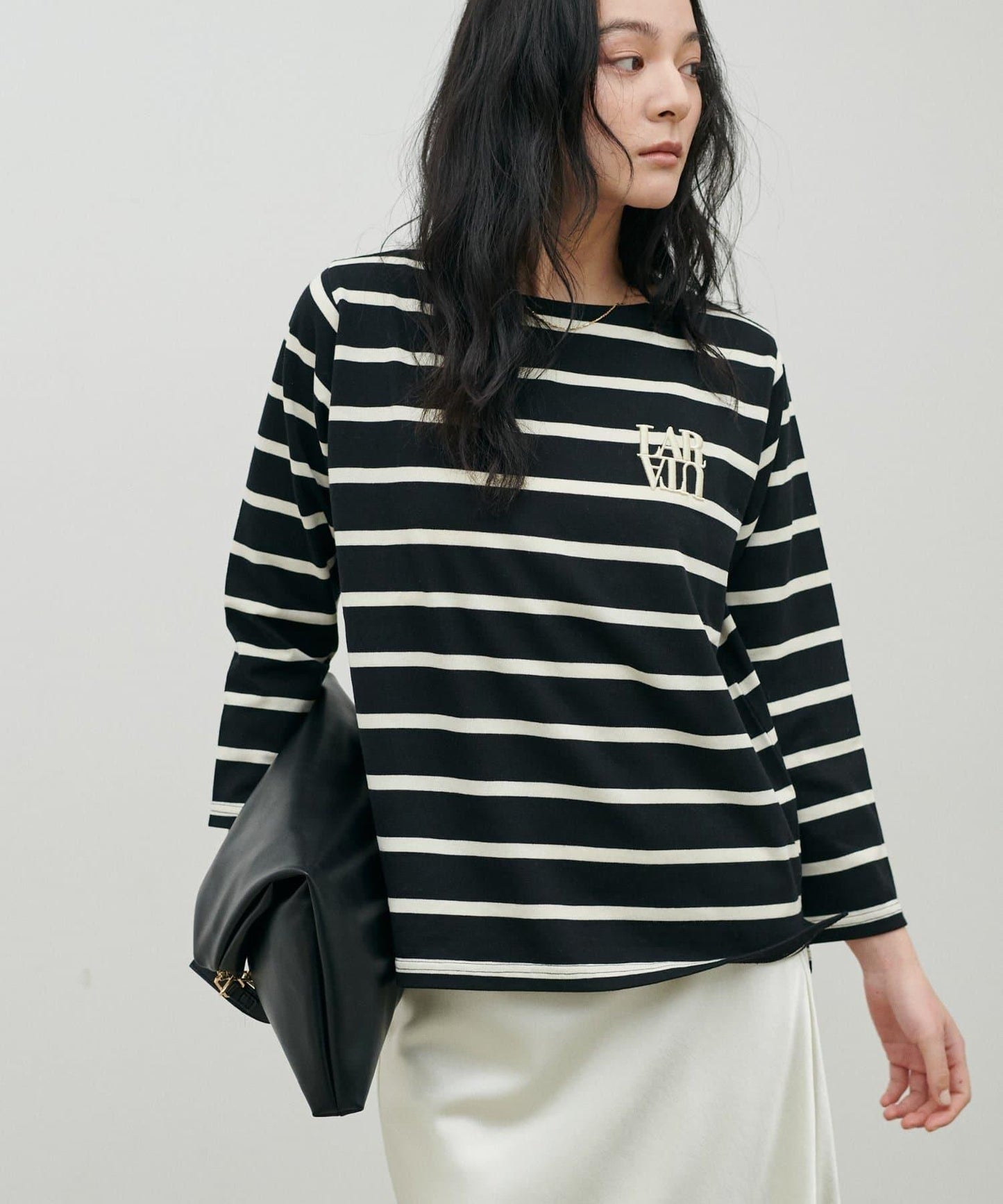 立體厚繡小Logo設計 NEW 長袖T恤