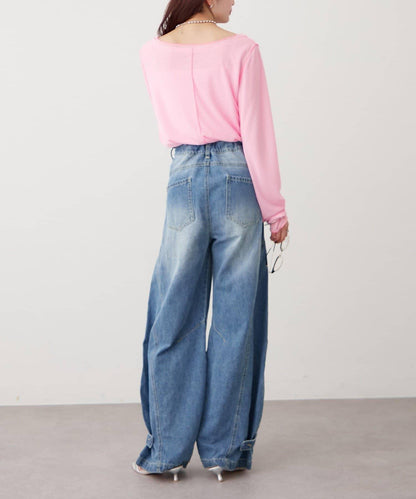 疊穿透膚長袖T恤