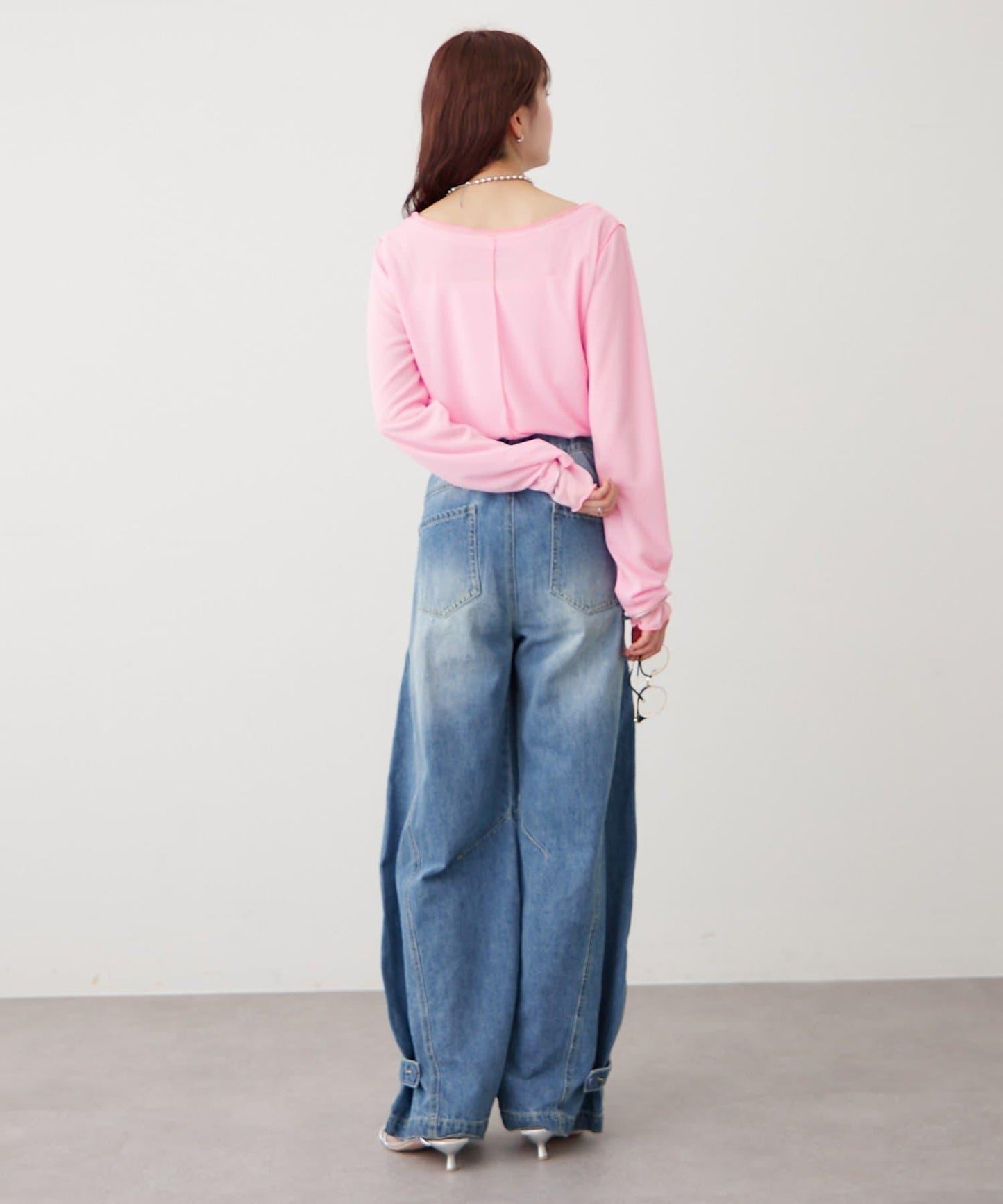 疊穿透膚長袖T恤