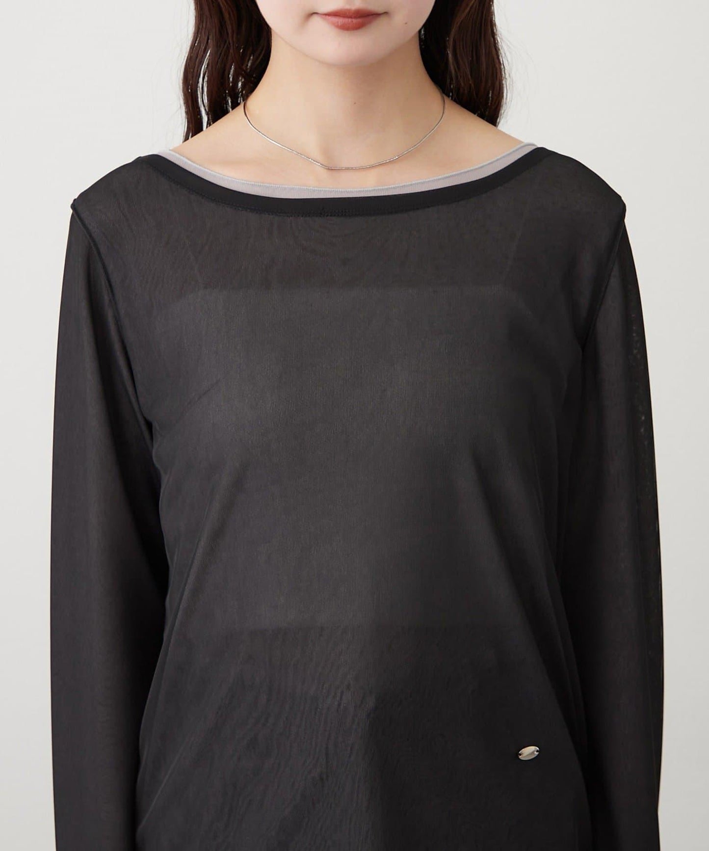 疊穿透膚長袖T恤