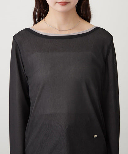 疊穿透膚長袖T恤