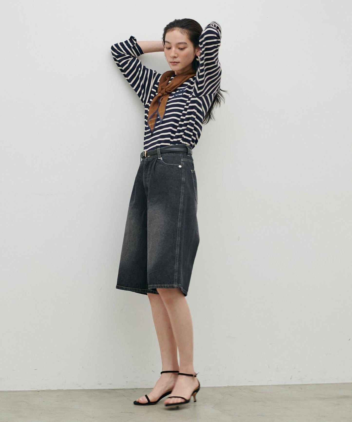 立體厚繡小Logo設計 NEW 長袖T恤