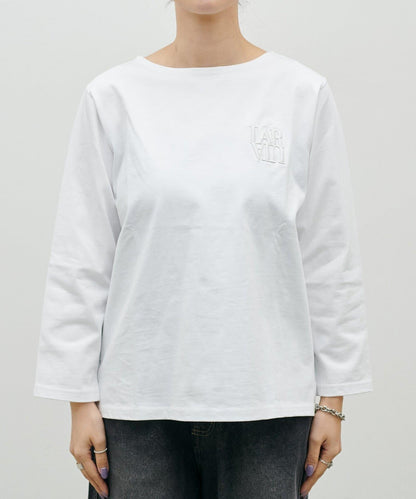 立體厚繡小Logo設計 NEW 長袖T恤